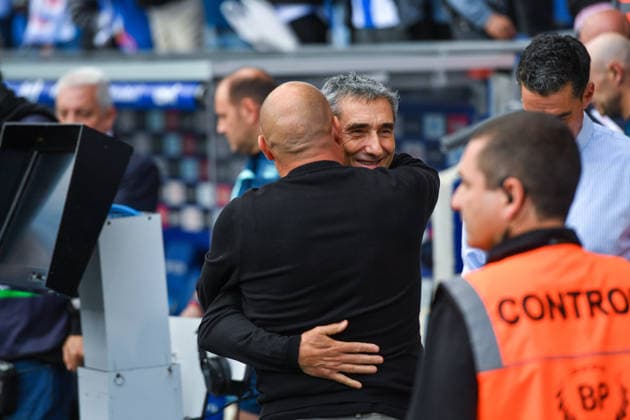 RCD ESPANYOL v ATHLETIC CLUB DE BILBAO RCDE STADIUM BARCELONA. May 13, 2026 RCD ESPANYOL vs ATHLETIC CLUB DE BILBAO May 13,2026 RCD Espanyol finally wins after 18 games. Ernesto Valverde head coach of Athletic Club de Bilbao and Manolo Gonzalez head coach of RCD Espanyol during the match between RCD Espanyol and Athletic Club de Bilbao corresponding to the thirty six day of La Liga EA Sports at RCDE Stadium in Barcelona, Spain. Cornella El Prat ESP Copyright: xS.xRosx