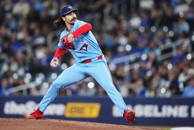 May 13, 2026, Toronto, On, CANADA: Toronto Blue Jays pitcher Dylan Cease (84) works against the Tampa Bay Rays during first inning MLB, Baseball Herren, USA baseball action in Toronto on Wednesday, May 13, 2026. Canada News - May 13, 2026  - ZUMAc35_ 20260513_zaf_c35_144 Copyright: xNathanxDenettex