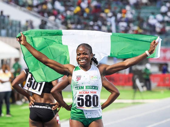 Chukwuma Rosemary at The 24th African Senior Athletics Championships (ASAC) 2026 in Accra, Ghana, at the University of Ghana Sports Stadium from May 12 2026 Copyright: xChristopherxOnahx