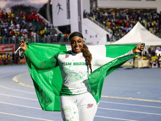 Sade Olatoye competes at The 24th African Senior Athletics Championships (ASAC) 2026 in Accra, Ghana, at the University of Ghana Sports Stadium from May 12 2026 Copyright: xChristopherxOnahx