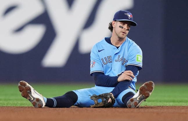 May 13, 2026, Toronto, On, CANADA: Toronto Blue Jays second baseman Ernie Clement (22) reacts after the Tampa Bay Rays scored a run during 10th inning MLB, Baseball Herren, USA baseball action in Toronto on Wednesday, May 13, 2026. Canada News - May 13, 2026  - ZUMAc35_ 20260513_zaf_c35_187 Copyright: xNathanxDenettex