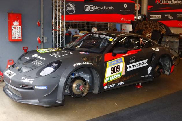 RECORD DATE NOT STATED 909 Peter Sander (Beulich GER) Lionel Mesnager (Bergisch Gladbach GER) Karsten Kraemer (Bergisch Gladbach GER), Porsche 911 GT3 Cup, Team: Kkraemer Racing (GER) in der Box GER, Motorsport, 54. ADAC Ravenol 24H-Rennen Nuerburgring 2025, Mittwoch, Impressionen vor dem Rennen, Nuerburg, 13.05.2026 GER, Motorsport, 54. ADAC Ravenol 24H-Rennen Nuerburgring 2025, Mittwoch, Impressionen vor dem Rennen, Nuerburg, 13.05.2026 Nuerburg Copyright: xEibner-Pressefoto JuergenxAugstx EP_JAT