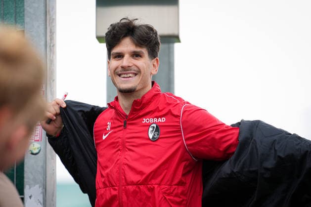 Fussball, Bundesliga, Herren, Training SC Freiburg - Europa-Park-Stadion, Europa Park Stadion,: Igor Matanovic (SC Freiburg 31) Freiburg Europa Park Stadion Baden-Württemberg Deutschland Copyright: xFINLEYxMÖRCHx