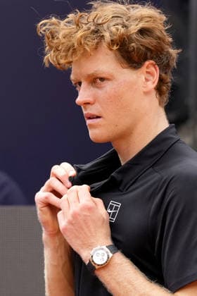 Jannik Sinner of Italy during the match against Andrey Rublev of Russia at the Internazionali BNL d Italia 2026 tennis tournament at Foro Italico in Rome (Italy) on May, 14, 2026. AntoniettaxBaldassarre