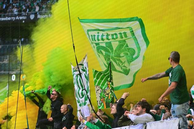 Strawberry Arena SOLNA, SWEDEN - MAY 14: Hammarby IF fans celebrates goal in the Swedish Cup final between Mjallby AIF and Hammarby IF at Strawberry Arena on May 14, 2026 in Solna, Sweden. (Peter Sonander SPP) Copyright: xx spp-en-PeSo-20260514_SPP_PeterSonander_5126