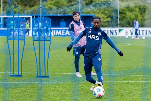 14.05.2026, Fussball, Training des FC Schalke 04. Moussa Ndiaye (FC Schalke 04). Gelsenkirchen Trainingsgelände FC Schalke 04 NRW Deutschland xRHR-FOTO YYx Copyright: RHR-FOTOx RHR-FOTO YY