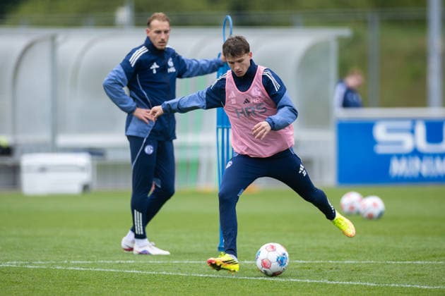 14.05.2026, Fussball, Training des FC Schalke 04. Vitalie Becker (FC Schalke 04). Gelsenkirchen Trainingsgelände FC Schalke 04 NRW Deutschland xRHR-FOTO YYx Copyright: RHR-FOTOx RHR-FOTO YY