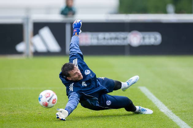 14.05.2026, Fussball, Training des FC Schalke 04. Torwart Kevin Müller (FC Schalke 04). Gelsenkirchen Trainingsgelände FC Schalke 04 NRW Deutschland xRHR-FOTO YYx Copyright: RHR-FOTOx RHR-FOTO YY