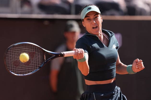 Sorana Cirstea (ROU) during the match between Sorana Cirstea (ROU) vs Coco Gauff (USA) at the Italian Open in Rome, Thursday, May 14, 2026. (Alfredo Falcone LaPresse)  Copyright: xAlfredoxFalcone LaPressex