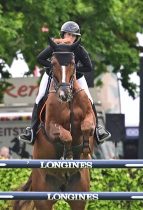 GER; Al Shira aa Deutsches Spring- & Dressur Derby Hamburg 14.05.2026, GER; Al Shira aa Deutsches Spring- & Dressur Derby Hamburg, Preis der Deutschen Vermögensberatung AG - Championat von Hamburg, Al Shira aa CSI5* Tour im Bild Sandra Auffarth (GER) auf Quirici H