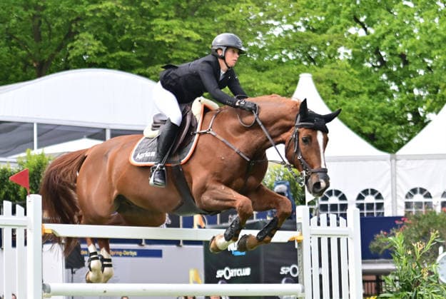 GER; Al Shira aa Deutsches Spring- & Dressur Derby Hamburg 14.05.2026, GER; Al Shira aa Deutsches Spring- & Dressur Derby Hamburg, Preis der Deutschen Vermögensberatung AG - Championat von Hamburg, Al Shira aa CSI5* Tour im Bild Sandra Auffarth (GER) auf Quirici H