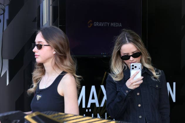 Shania und Davina Geiss (GER) als Gast bei Maximilian Günther (GER) in der DS Penske Box, FIA Formel E Weltmeisterschaft Saison 12, Monaco E- Prix, MonteCarlo, MC, 14.05.2026, VIP