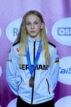 U17, U 17 Wrestling European Championships Podium 43kg WW - Finja Viviane Strauch (GER)