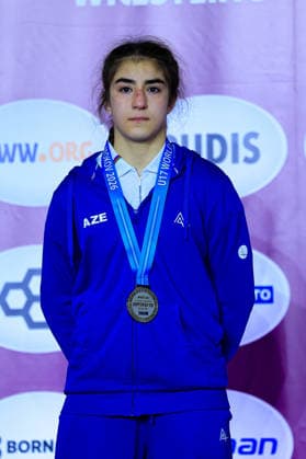 U17, U 17 Wrestling European Championships Podium 49kg WW - Silver: Khadija Gurbanzada (AZE)