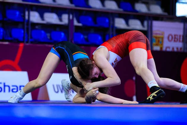 U17, U 17 Wrestling European Championships 46kg WW - Alina Baranova (RUS) df. Frederika Grosse (GER)