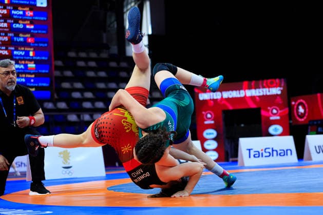 U17, U 17 Wrestling European Championships 61kg WW - Andrea Niseva (BUL) df. Tea Doneva (MKD)