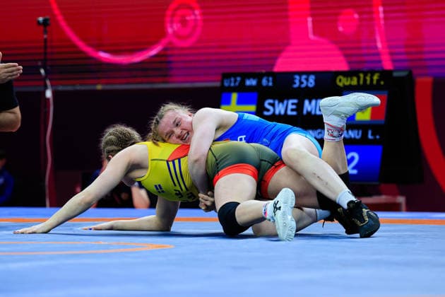U17, U 17 Wrestling European Championships 61kg WW - Inez Ester Lea Airaksinen (SWE) df. Lidia Ana Ungureanu (MDA)