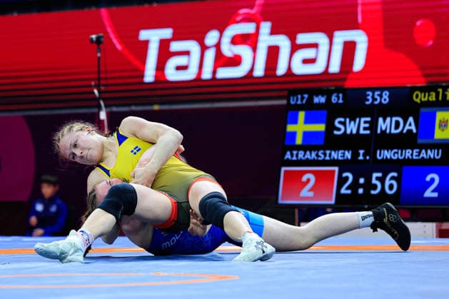 U17, U 17 Wrestling European Championships 61kg WW - Inez Ester Lea Airaksinen (SWE) df. Lidia Ana Ungureanu (MDA)