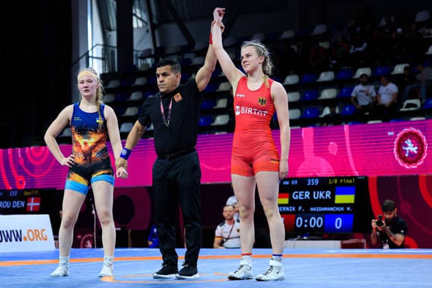 U17, U 17 Wrestling European Championships 69kg WW - Frida Malou Kebernik (GER) df. Marusia Haidamanchuk (UKR)