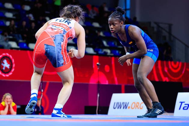U17, U 17 Wrestling European Championships 61kg WW - Ozdenur Ozmez (TUR) df. Graciela Gaudencia Eningo Asama (ESP)