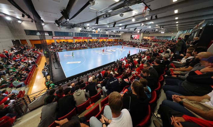 Stuttgart , Futsal Bundesliga Finale Deutsche Meisterschaft Spiel 2 , TSV Weilimdorf vs. HOT 05 Futsal , Übersicht Scharrena