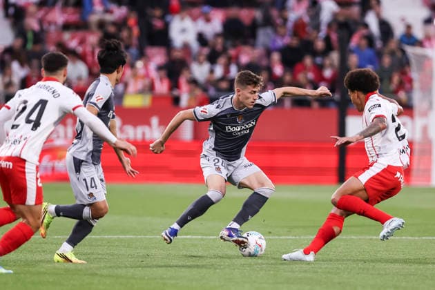 May 14, 2026, Girona, Girona, SPAIN: Luka Sucic of Real Sociedad in action during the Spanish league, LaLiga EA Sports, football match played between Girona FC and Real Sociedad at Montilivi stadium on May 14, 2026 in Girona, Spain. Girona SPAIN - ZUMAa181 20260514_zaa_a181_029 Copyright: xJavierxBorregox