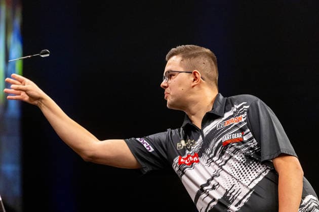 Darts BetMGM Premier League Gian van Ween during the BetMGM Premier League darts, at Utilita Arena, Birmingham, UK on 14 May 2026. Birmingham Utilita Arena Midlands UK Editorial use only , Copyright: xManjitxNarotrax PSI-24244-0025