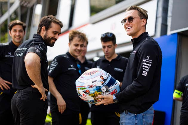 2026 FORMULA E MONACO ePRIX GUNTHER Maximilian (ger), DS Penske, DS E-Tense FE25, portrait, Monaco special helmet during the Monaco ePrix, 9th and 10th round of the 2025-26 ABB FIA Formula E World Championship, WM, Weltmeisterschaft on the Circuit de Monaco from Mai 16 to 17, 2026 in Monte-Carlo, Monaco - Monte-CarloMonaco  Copyright: xJULIENxDELFOSSEx