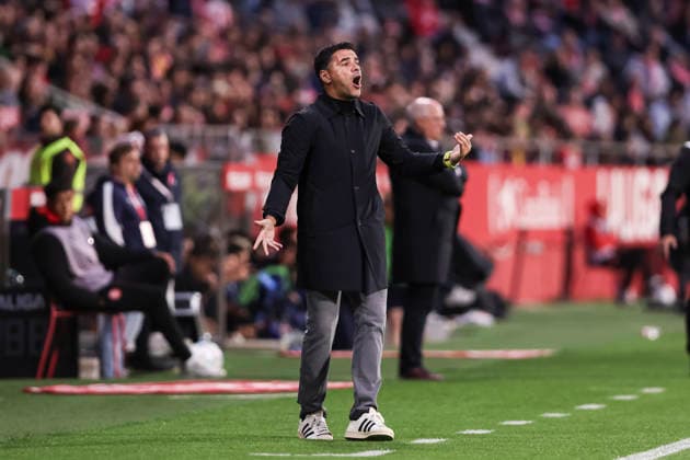 May 14, 2026, Girona, Girona, SPAIN: Michel, head coach of Girona FC, gestures during the Spanish league, LaLiga EA Sports, football match played between Girona FC and Real Sociedad at Montilivi stadium on May 14, 2026 in Girona, Spain. Girona FC V Real Sociedad - LaLiga EA Sports - ZUMAa181 20260514_zaa_a181_064 Copyright: xJavierxBorregox