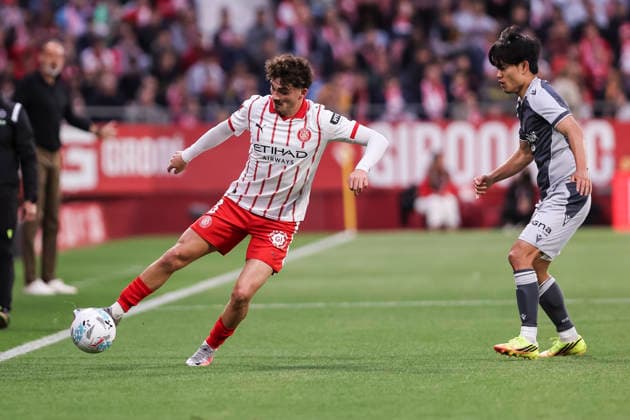May 14, 2026, Girona, Girona, SPAIN: Joel Roca of Girona FC in action during the Spanish league, LaLiga EA Sports, football match played between Girona FC and Real Sociedad at Montilivi stadium on May 14, 2026 in Girona, Spain. Girona SPAIN - ZUMAa181 20260514_zaa_a181_073 Copyright: xJavierxBorregox