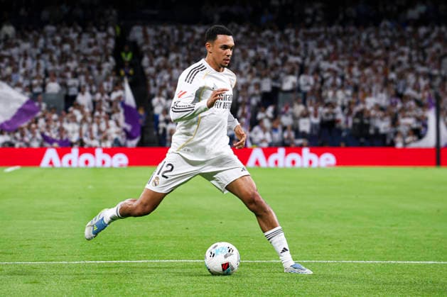 Real Madrid CF vs. Real Oviedo, on the 36th matchday of the 2025 26 Spanish First Division May 14, 2026, Madrid, Spain: Trent Alexander Arnold during the Spanish championship LaLiga football match between Real Madrid CF and Real Oviedo on 14 May 2026 at Estadio Santiago Bernabeu in Madrid, Spain. Madrid, Spain Madrid Madrid Spain Copyright: xAlejandroxMatiasx