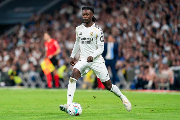 REAL MADRID CF v REAL OVIEDO. LA LIGA 2025 2026. ROUND 36. REAL MADRID CF v REAL OVIEDO. LA LIGA 2025 2026. ROUND 36. Real Madrid CFÂ s Eduardo Camavinga during La Liga match. May 14, 2026 (ALTERPHOTOS Tomas Garrido) MadridSpain  Copyright: xTomasxGarridox