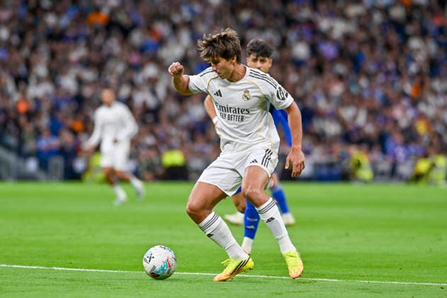 May 14, 2026, Madrid, Madrid, Spain: GONZALO GARCIA of Real Madrid CF in action during the match corresponding to the thirty-six round of the 2025 26 First Division National League Championship between REAL MADRID C.F. Vs REAL OVIEDO, played at the Bernabeu Stadium on May 14, 2026, in Madrid, Spain. Madrid Spain - ZUMAc312 20260514_zsp_c312_020 Copyright: xOscarxManuelxSanchezx