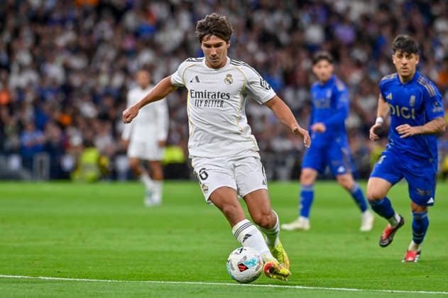 May 14, 2026, Madrid, Madrid, Spain: GONZALO GARCIA of Real Madrid CF in action during the match corresponding to the thirty-six round of the 2025 26 First Division National League Championship between REAL MADRID C.F. Vs REAL OVIEDO, played at the Bernabeu Stadium on May 14, 2026, in Madrid, Spain. Madrid Spain - ZUMAc312 20260514_zsp_c312_022 Copyright: xOscarxManuelxSanchezx