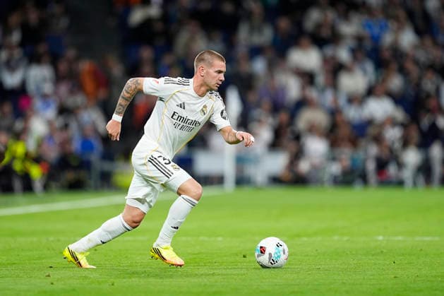 May 14, 2026, Madrid, Madrid, Spain: Franco Mastantuono of Real Madrid CF in action during the Spanish League, LaLiga EA Sports, football match played between Real Madrid and Real Oviedo at Bernabeu stadium on May 14, 2026, in Madrid, Spain. Madrid Spain - ZUMAa181 20260514_zaa_a181_116 Copyright: xOscarxJ.xBarrosox