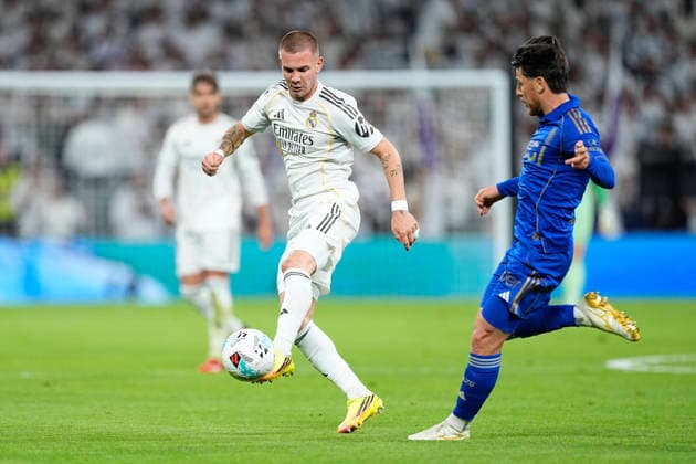 May 14, 2026, Madrid, Madrid, Spain: Franco Mastantuono of Real Madrid CF in action during the Spanish League, LaLiga EA Sports, football match played between Real Madrid and Real Oviedo at Bernabeu stadium on May 14, 2026, in Madrid, Spain. Madrid Spain - ZUMAa181 20260514_zaa_a181_118 Copyright: xOscarxJ.xBarrosox