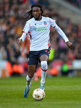 Bradford City v Bolton Wanderers Sky Bet League 1 Ibrahim Cissoko of Bolton Wanderers the Sky Bet League 1 Play-Off Semi-Final Second Leg match at the University of Bradford Stadium, Bradford 14 05 2026 UK Newspapers OUT Copyright: xKarlxVallantinex FIL-23430-0040