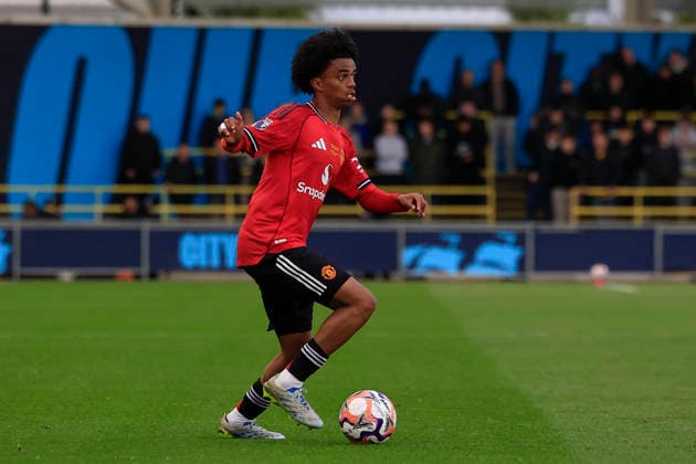 U18 Manchester City v U18 Manchester United, ManU FA Youth Cup Yuel Helafu (2) of Manchester United during the FA Youth Cup Final match between U18 Manchester City and U18 Manchester United at the Joie Stadium, Manchester, UK on 14 May 2026. Manchester Joie Stadium Gt Manchester UK Editorial use only DataCo restrictions apply See www.football-dataco.com , Copyright: xConorxMolloyx PSI-24255-0065