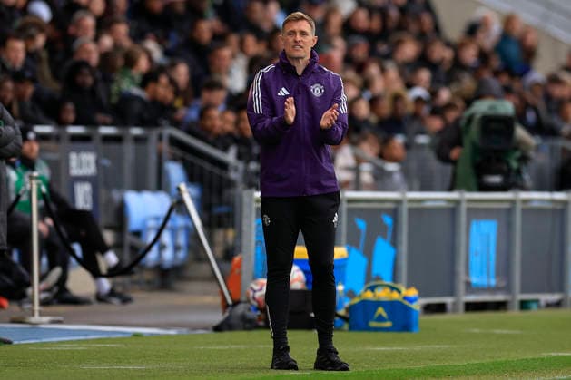U18 Manchester City v U18 Manchester United, ManU FA Youth Cup Darren Fletcher the Manchester United Youth manager during the FA Youth Cup Final match between U18 Manchester City and U18 Manchester United at the Joie Stadium, Manchester, UK on 14 May 2026. Manchester Joie Stadium Gt Manchester UK Editorial use only DataCo restrictions apply See www.football-dataco.com , Copyright: xConorxMolloyx PSI-24255-0071