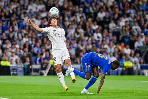 May 14, 2026, Madrid, Madrid, Spain: GONZALO GARCIA of Real Madrid CF during the match corresponding to the thirty-six round of the 2025 26 First Division National League Championship between REAL MADRID C.F. Vs REAL OVIEDO, played at the Bernabeu Stadium on May 14, 2026, in Madrid, Spain. Madrid Spain - ZUMAc312 20260514_zsp_c312_038 Copyright: xOscarxManuelxSanchezx