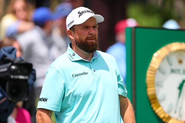 NEWTON SQUARE, PA - MAY 14: Shane Lowry of Ireland tees off at the first tee during round 1 of the 2026 PGA, Golf Herren Championship on May 14, 2026 at Aronimink Golf Club in Newtown Square, Pennsylvania. (Photo by Rich Graessle Icon Sportswire) GOLF: MAY 14 PGA PGA Championship EDITORIAL USE ONLY Icon260514255461