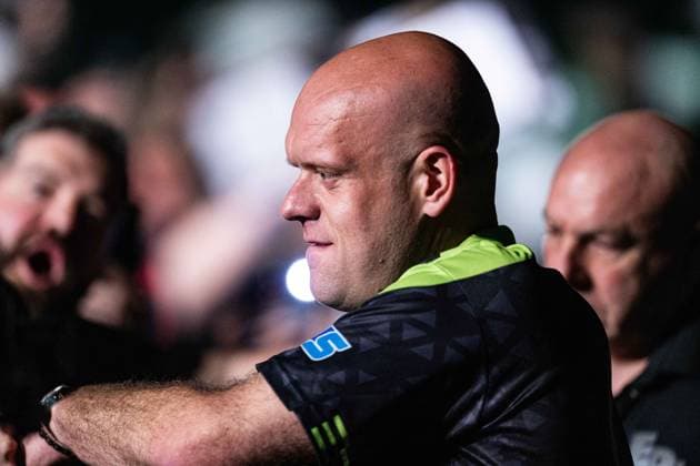 RECORD DATE NOT STATED 14th May 2026, Utilita Arena, Birmingham, Midlands, England; 2026 PDC Bet MGM Premier League Darts Night Fourteen; Michael van Gerwen GodfreyxPitt