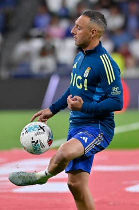 May 15, 2026, Madrid, Madrid, Spain: CAZORLA SANTI of Real Oviedo during the match corresponding to the thirty-six round of the 2025 26 First Division National League Championship between REAL MADRID C.F. Vs REAL OVIEDO, played at the Bernabeu Stadium on May 14, 2026, in Madrid, Spain. Madrid Spain - ZUMAc312 20260515_zsp_c312_104 Copyright: xOscarxManuelxSanchezx