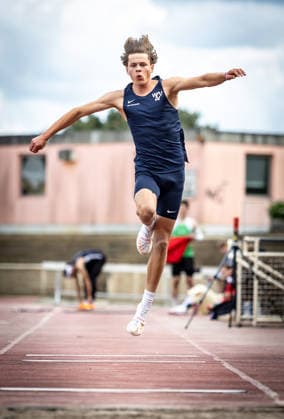 7. Wiesbadener Sprungmeeting - WI JUMP!; Wiesbaden, 14.05.2026 Henning Judt (Wiesbadener LV) im Dreisprung; 7. Wiesbadener Sprungmeeting - WI JUMP! am 14.05.2026 im Helmut-Schön-Sportpark in Wiesbaden (Hessen). Copyright: xBEAUTIFULxSPORTS R.xSchmittx