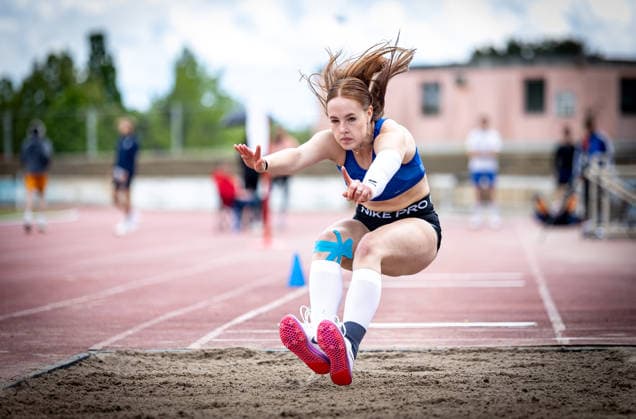 7. Wiesbadener Sprungmeeting - WI JUMP!; Wiesbaden, 14.05.2026 Henrike Wölker (VfL Bad Arolsen) im Dreisprung; 7. Wiesbadener Sprungmeeting - WI JUMP! am 14.05.2026 im Helmut-Schön-Sportpark in Wiesbaden (Hessen). Copyright: xBEAUTIFULxSPORTS R.xSchmittx