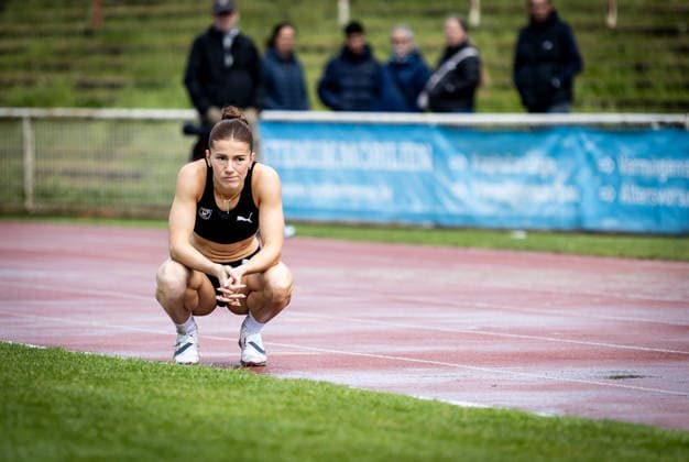 7. Wiesbadener Sprungmeeting - WI JUMP!; Wiesbaden, 14.05.2026 Mai-Brit Vaupel (MTG Mannheim) während ihres Weitsprung-Wettkampfs; 7. Wiesbadener Sprungmeeting - WI JUMP! am 14.05.2026 im Helmut-Schön-Sportpark in Wiesbaden (Hessen). Copyright: xBEAUTIFULxSPORTS R.xSchmittx