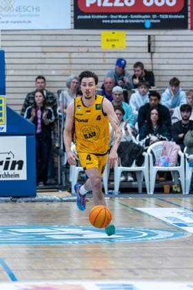 Gian Bahattin Aydinoglu (Bozic Estriche Knights Kirchheim, 04) GER, Bozic Estriche Knights Kirchheim vs. BG Goettingen, BARMER 2. Basketball Bundesliga, Playoffs Spiel 4, Saison 2025 2026, 14.05.2026 GER, Bozic Estriche Knights Kirchheim vs. BG Goettingen, BARMER 2. Basketball Bundesliga, Playoffs Spiel 4, Saison 2025 2026, 14.05.2026 Goeppingen Copyright: xEibner-Pressefoto NinaxSanderx EP_NSR