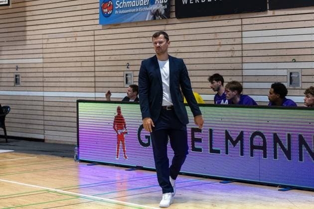 Fabian Strauss (BG Goettingen, Headcoach) GER, Bozic Estriche Knights Kirchheim vs. BG Goettingen, BARMER 2. Basketball Bundesliga, Playoffs Spiel 4, Saison 2025 2026, 14.05.2026 GER, Bozic Estriche Knights Kirchheim vs. BG Goettingen, BARMER 2. Basketball Bundesliga, Playoffs Spiel 4, Saison 2025 2026, 14.05.2026 Goeppingen Copyright: xEibner-Pressefoto NinaxSanderx EP_NSR