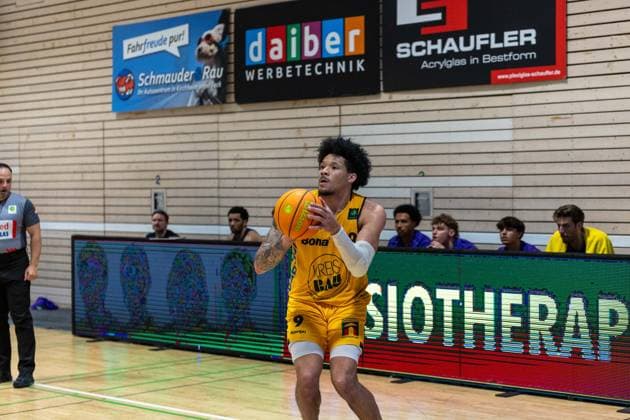 Tylan James Pope (Bozic Estriche Knights Kirchheim, 09) GER, Bozic Estriche Knights Kirchheim vs. BG Goettingen, BARMER 2. Basketball Bundesliga, Playoffs Spiel 4, Saison 2025 2026, 14.05.2026 GER, Bozic Estriche Knights Kirchheim vs. BG Goettingen, BARMER 2. Basketball Bundesliga, Playoffs Spiel 4, Saison 2025 2026, 14.05.2026 Goeppingen Copyright: xEibner-Pressefoto NinaxSanderx EP_NSR