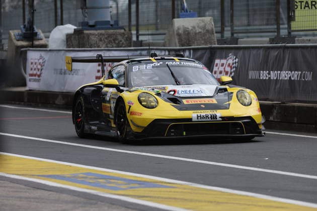 Nürburg, Deutschland 14.-17. Mai 2026: ADAC Ravenol 24h Rennen Nürburgring - 2026 - Freitag Qualifying Im Bild: 5 BLACK FALCON Team EAE - Porsche 911 GT3 R (992) Evo26 - (Mustafa Mehmet Kaya TUR, Thomas Kiefer GER, Gabriele Piana ITA, Mike Stursberg GER) Nürburgring Rheinland Pfalz Copyright: xFotostandx xFabianxWernerx